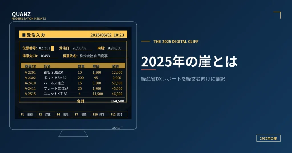 2025年の崖とは｜経済産業省 DXレポートを経営者向けに翻訳