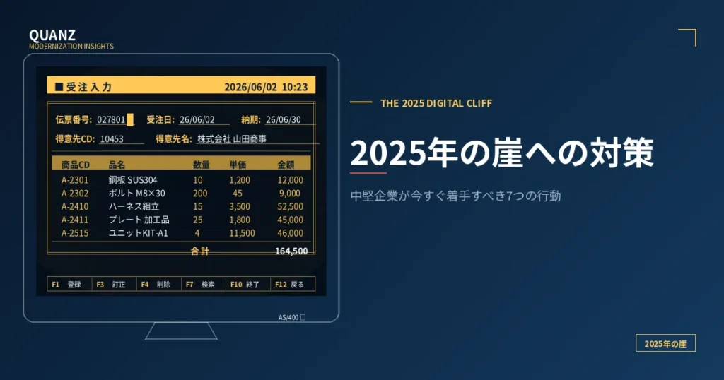 2025年の崖への対策｜中堅企業が今すぐ着手すべき7つの行動