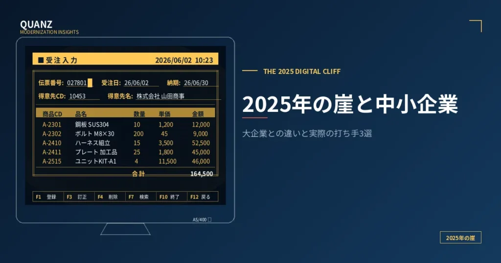 2025年の崖と中小企業｜大企業との違いと実際の打ち手3選